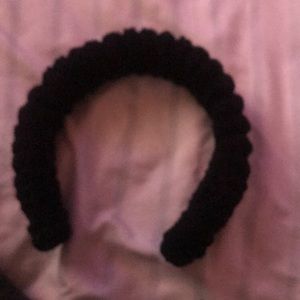 Black Fur Headband